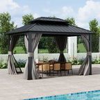 11x9ft Hardtop Patio Gazebo - Gazebo - British D'sire