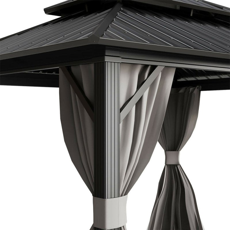 11x9ft Hardtop Patio Gazebo - Gazebo - British D'sire