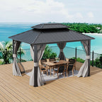 11x9ft Hardtop Patio Gazebo - Gazebo - British D'sire