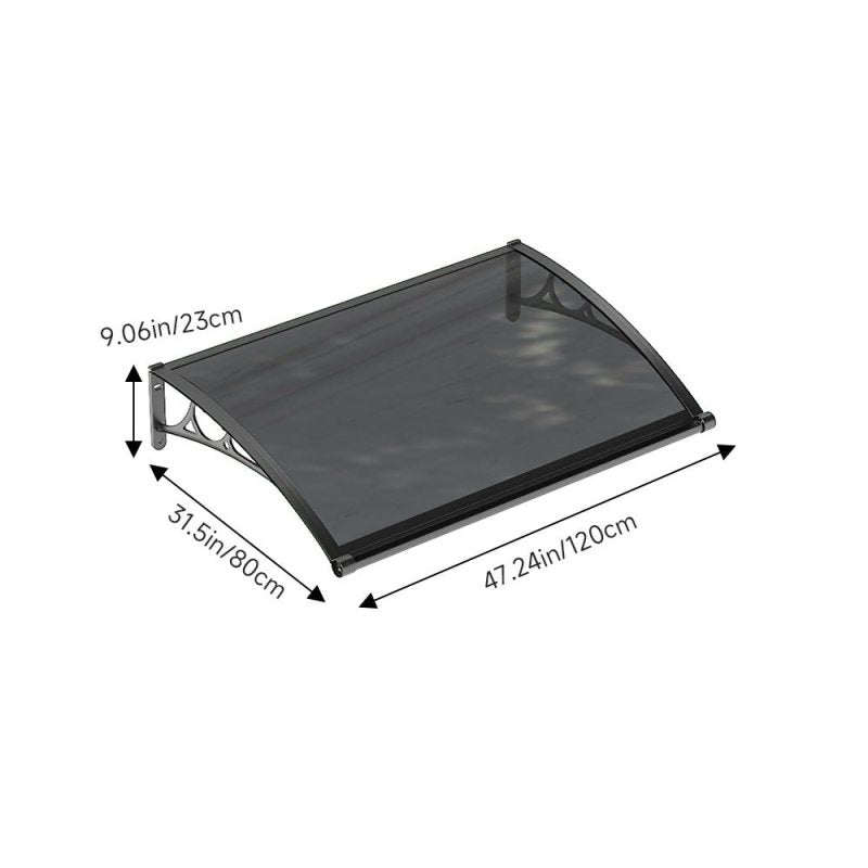 (120*80cm) Outdoor Door Window Awning Canopy - Awning Canopy - British D'sire