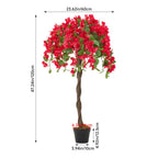 120cm Artificial Bougainvillea Tree in Pot for Decoration - Artificial Tree - British D'sire