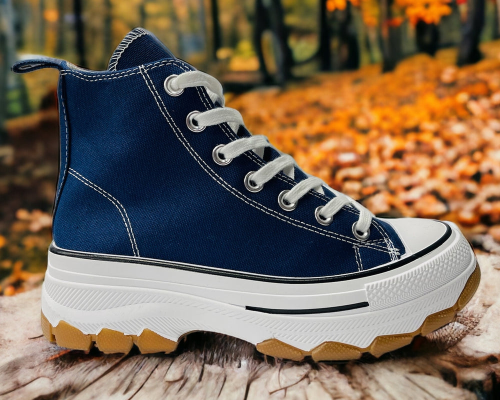 Women’s Chunky Sole Canvas Trainers