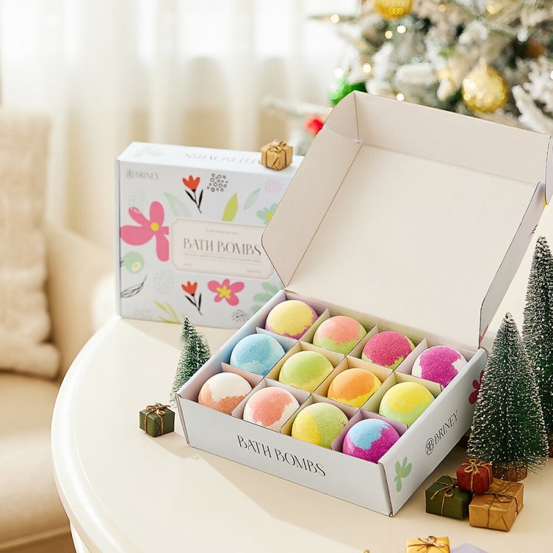 12Pcs DIY Three - Layered Bath Bombs - Bath Bomb - British D'sire