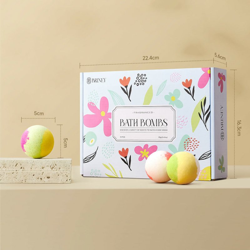 12Pcs DIY Three - Layered Bath Bombs - Bath Bomb - British D'sire