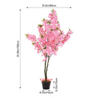 130cm Artificial Cherry Blossom Tree in Pot for Decoration - Artificial Tree - British D'sire