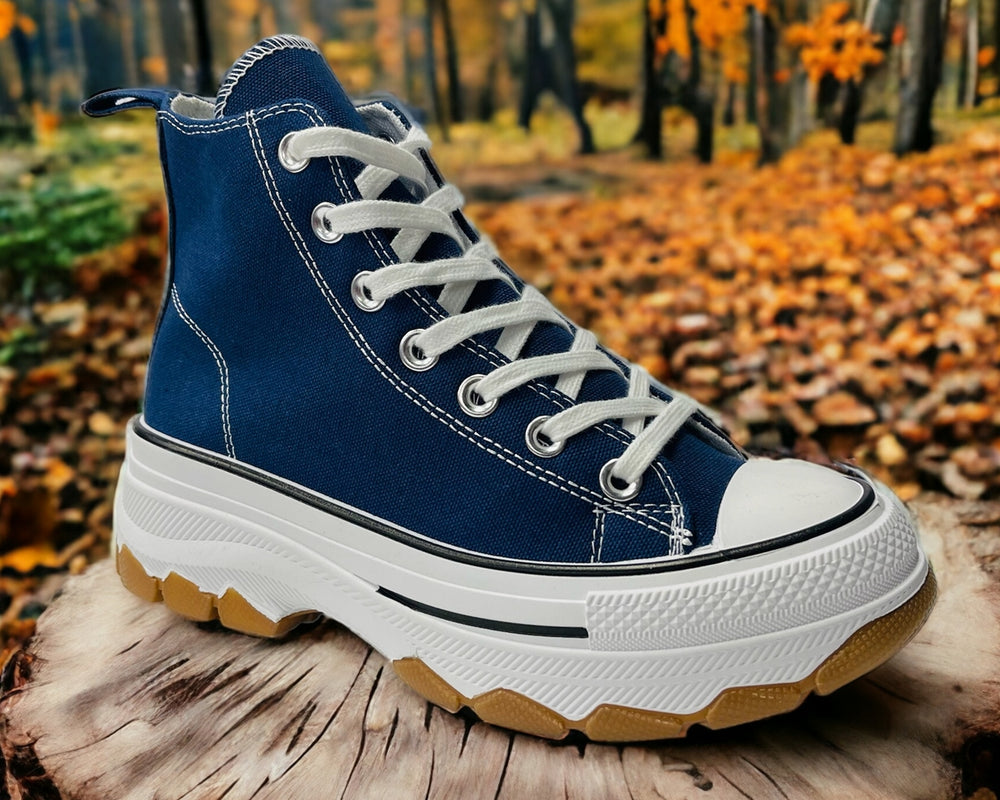 Women’s Chunky Sole Canvas Trainers