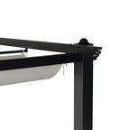 13x10ft Aluminium Pergola with Retractable Roof - Pergola - British D'sire