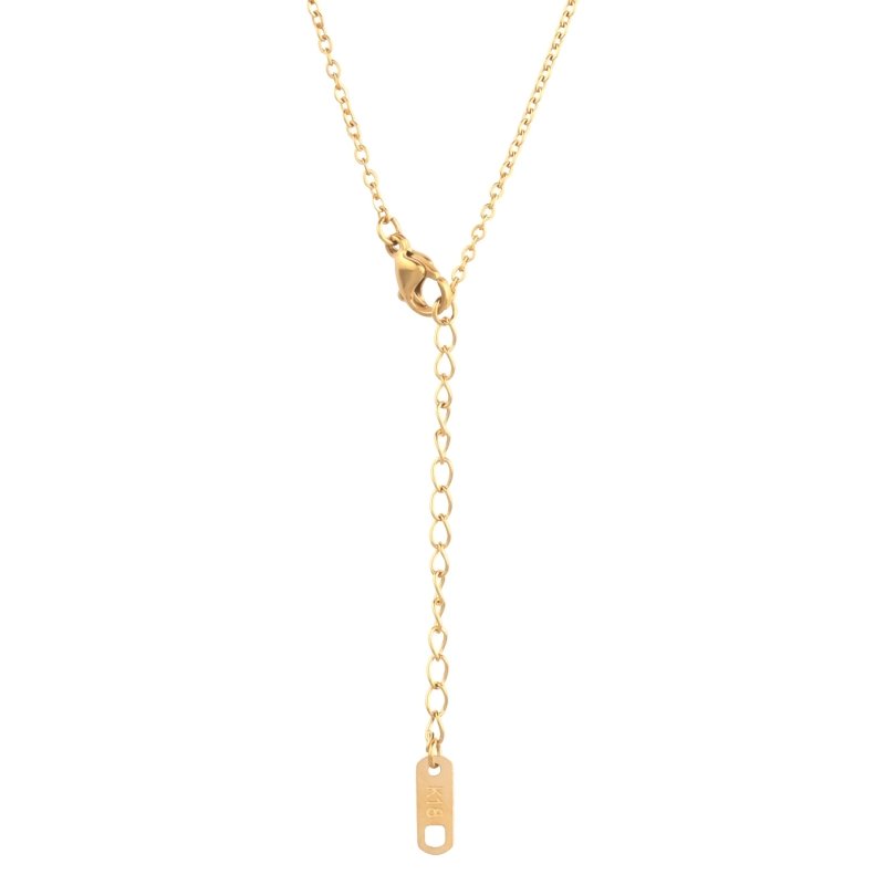 14K gold necklace | Gold Plated Cross Pendant Necklace - Jewelry - British D'sire