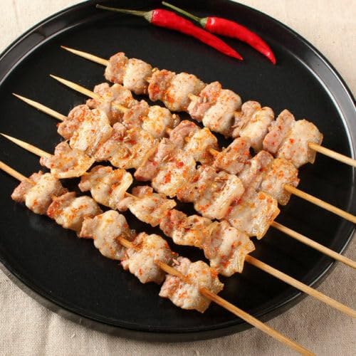150 Eco-Friendly Bamboo Skewers - 30cm Natural Color Wooden Skewers Sticks, Perfect for BBQ, Barbecues, Buffets, Parties - Ideal for Meat, Vegetables, Sweet Treats - Kitchenware - British D'sire