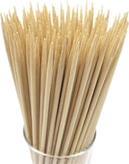 150 Eco-Friendly Bamboo Skewers - 30cm Natural Color Wooden Skewers Sticks, Perfect for BBQ, Barbecues, Buffets, Parties - Ideal for Meat, Vegetables, Sweet Treats - Kitchenware - British D'sire