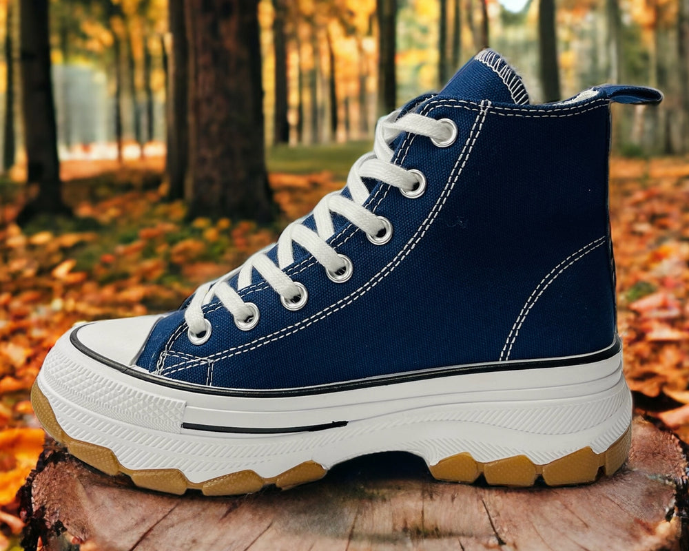 Women’s Chunky Sole Canvas Trainers