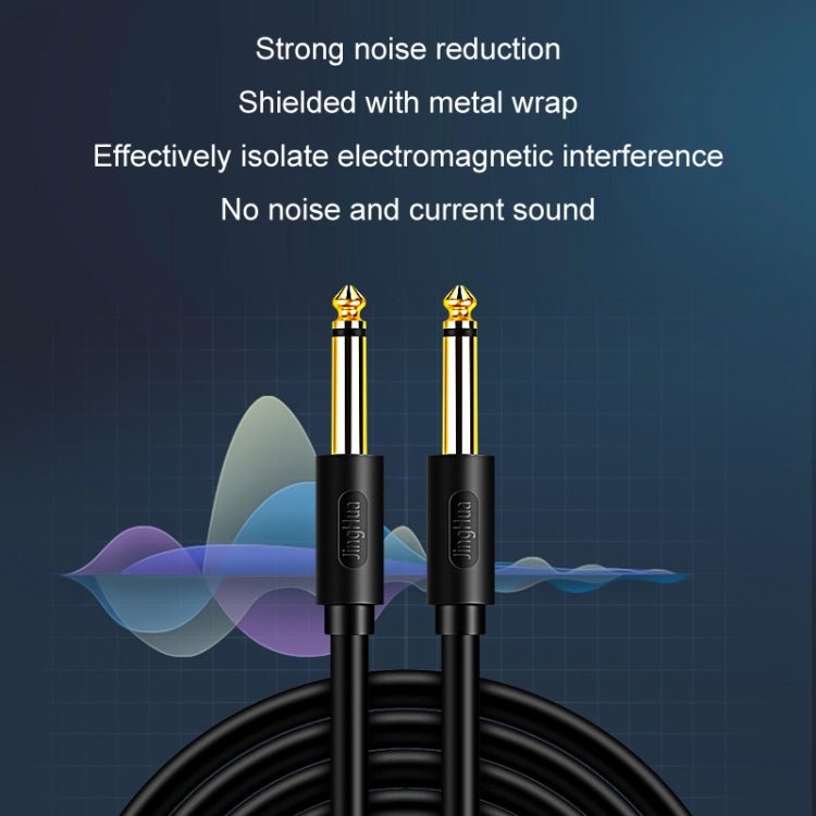 1.5m JINGHUA 6.5mm Audio Cable Male to Male Microphone Instrument Tuning Cable - British D'sire