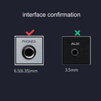 1.5m JINGHUA 6.5mm Audio Cable Male to Male Microphone Instrument Tuning Cable - British D'sire