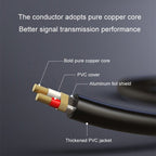 1.5m JINGHUA 6.5mm Audio Cable Male to Male Microphone Instrument Tuning Cable - British D'sire