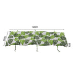 160cm W x 50cm D x 8cm H Banana Leaf Print Button Tufted Lounge Cushion Beach Chair Seat Cushion - Sun Lounger Cushion - British D'sire