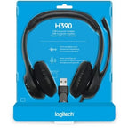 Logitech H390 USB Headset with Noise-Cancelling Mic (Black)