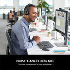 Logitech H390 USB Headset with Noise-Cancelling Mic (Black)