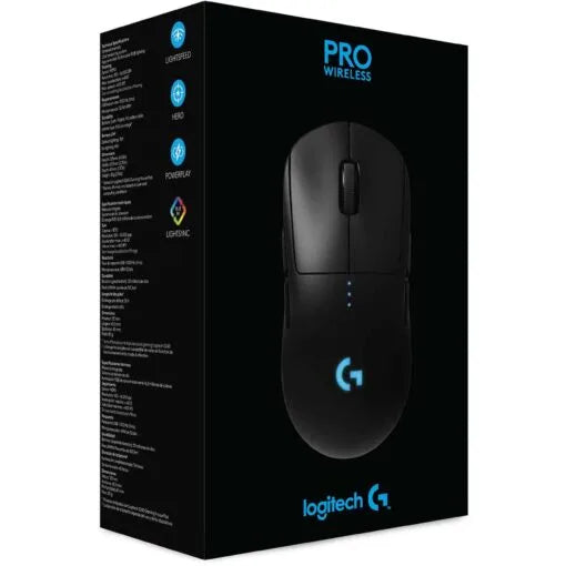 Logitech G PRO Wireless Gaming Mouse – HERO 25K – Black