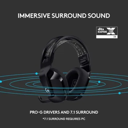 Logitech G733 Wireless Gaming Headset LIGHTSPEED - Black