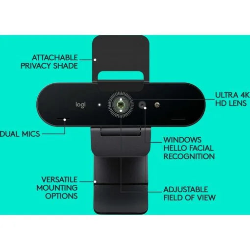 Logitech BRIO 4K Pro Webcam – Ultra HD 2160p