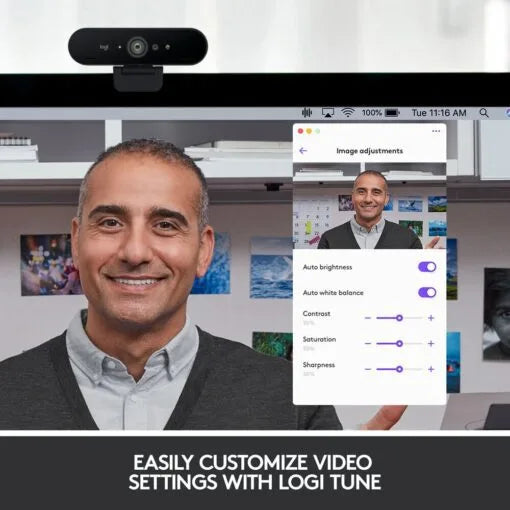 Logitech BRIO 4K Pro Webcam – Ultra HD 2160p