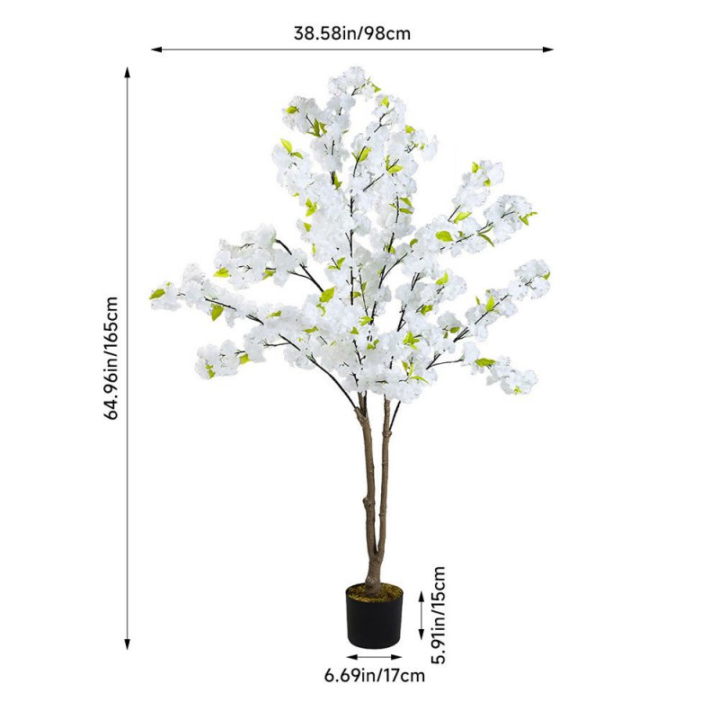 165cm Artificial Cherry Blossom Tree in Pot for Decoration - Artificial Tree - British D'sire