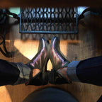 Zippette - Iridescent ankle boot