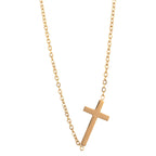 14K gold necklace | Gold Plated Cross Pendant Necklace Nichestar