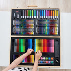 180 in 1 Painting Wooden Box Colorful Pen Set Art School Supplies For Children - British D'sire