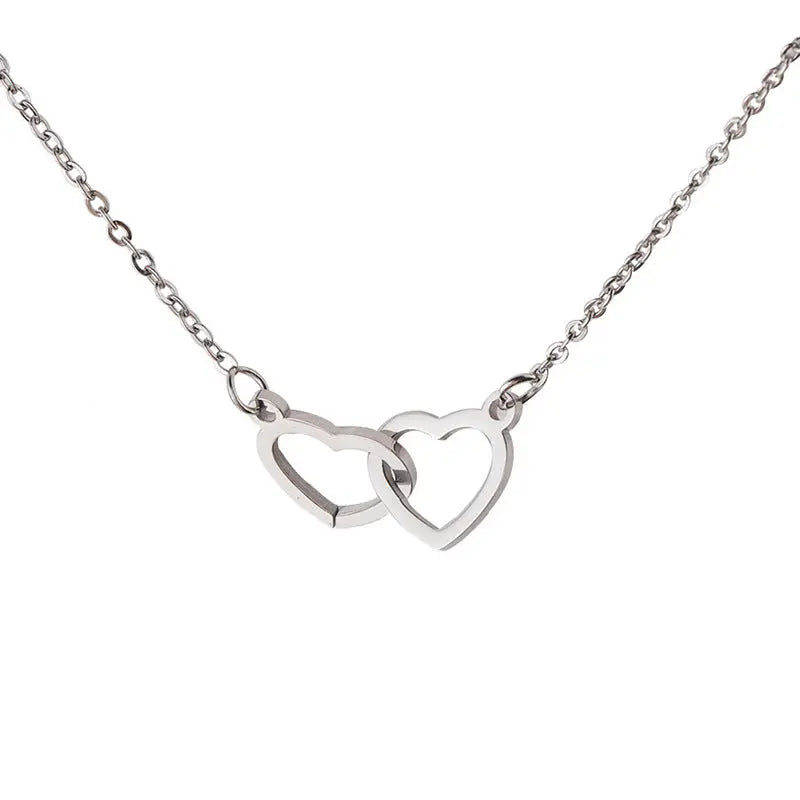 Double Heart Name Necklace Maiden-Art