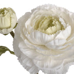 White Ranunculus Spray Artificial Flower Stem