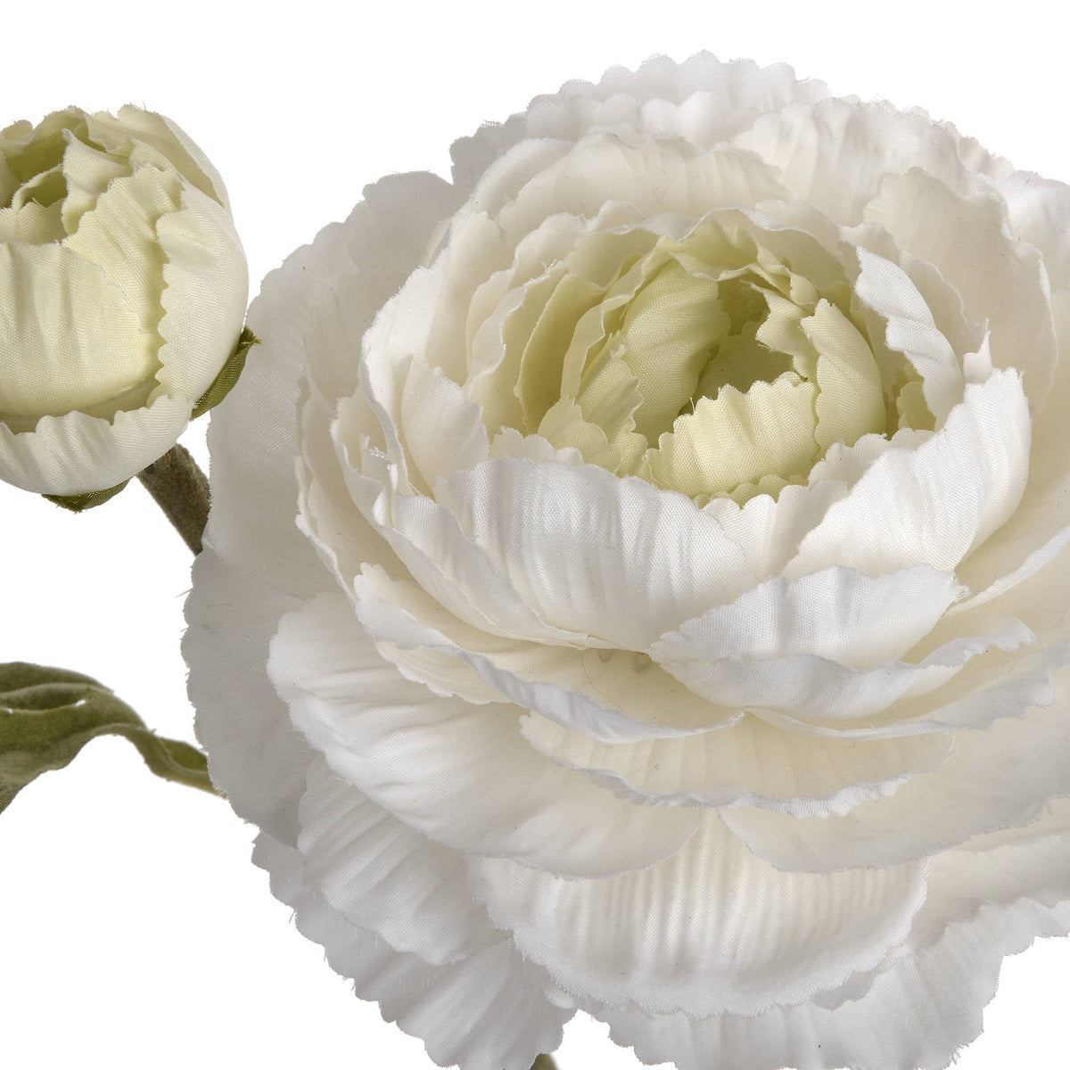 White Ranunculus Spray Artificial Flower Stem