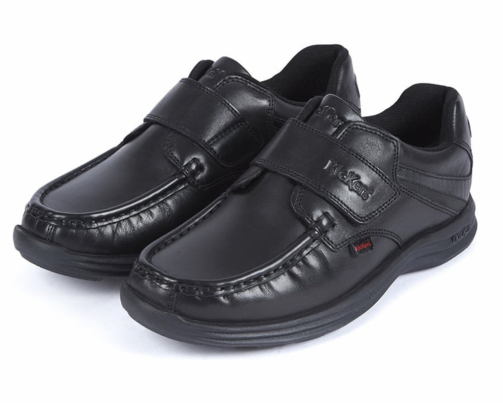 Kickers Reasan Strap Leather YM 112870 Shoes Black Secondary image