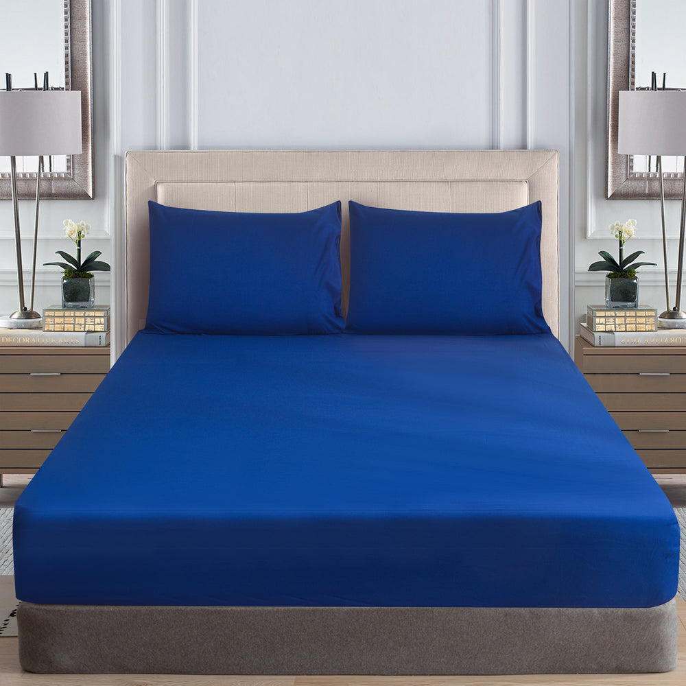 40cm Deep Fitted Sheet Single Double King Super king size Microfiber Bed Sheets