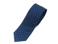 Navy Polka Dot Tie Set