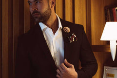 Triple Rose Lapel Pin, Sand