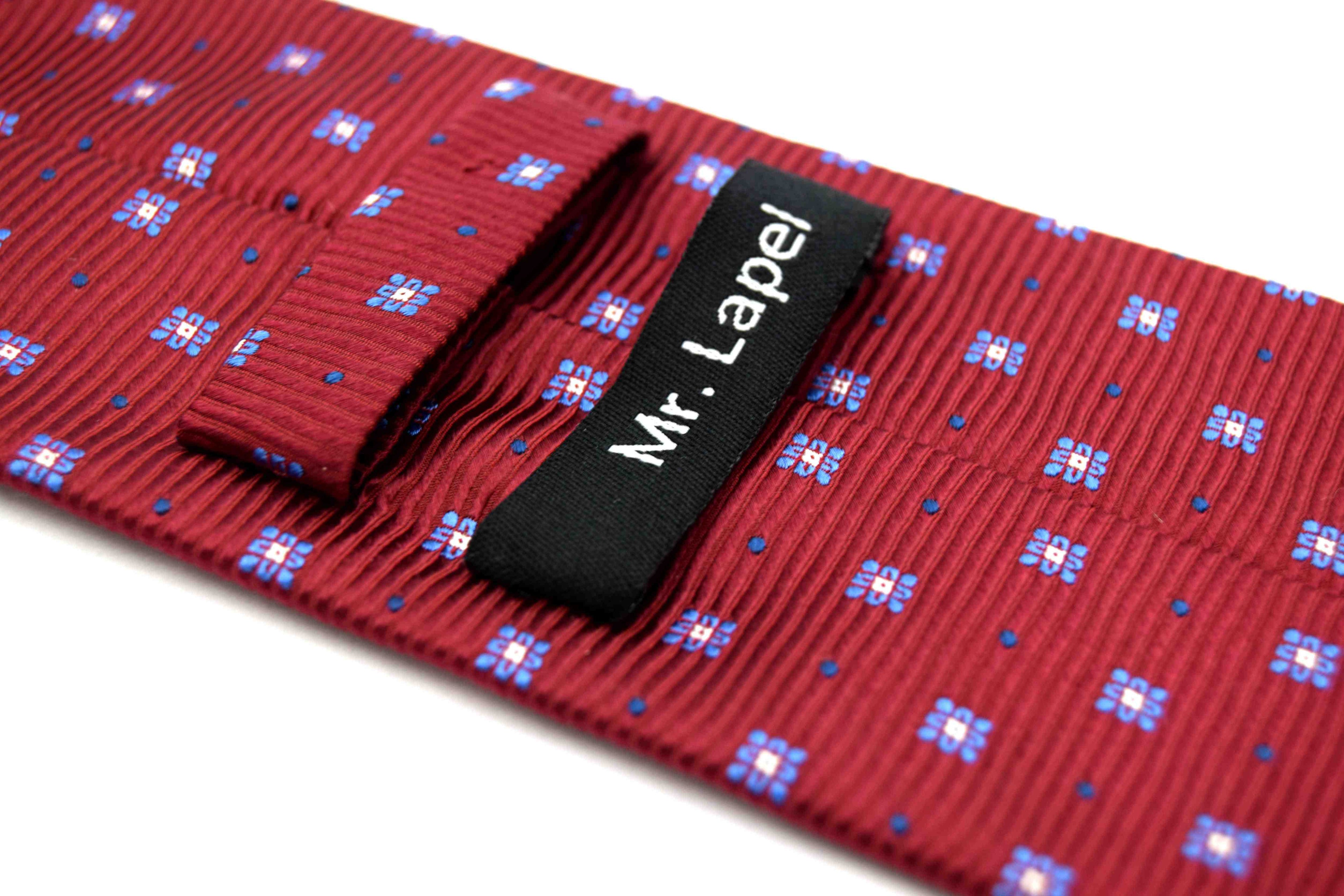 Burgundy Silk-Jacquard Tie