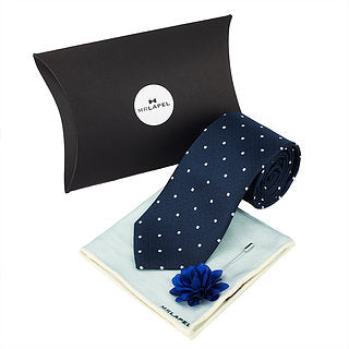 men's gift set, tie, pocket square, lapel pin Main image
