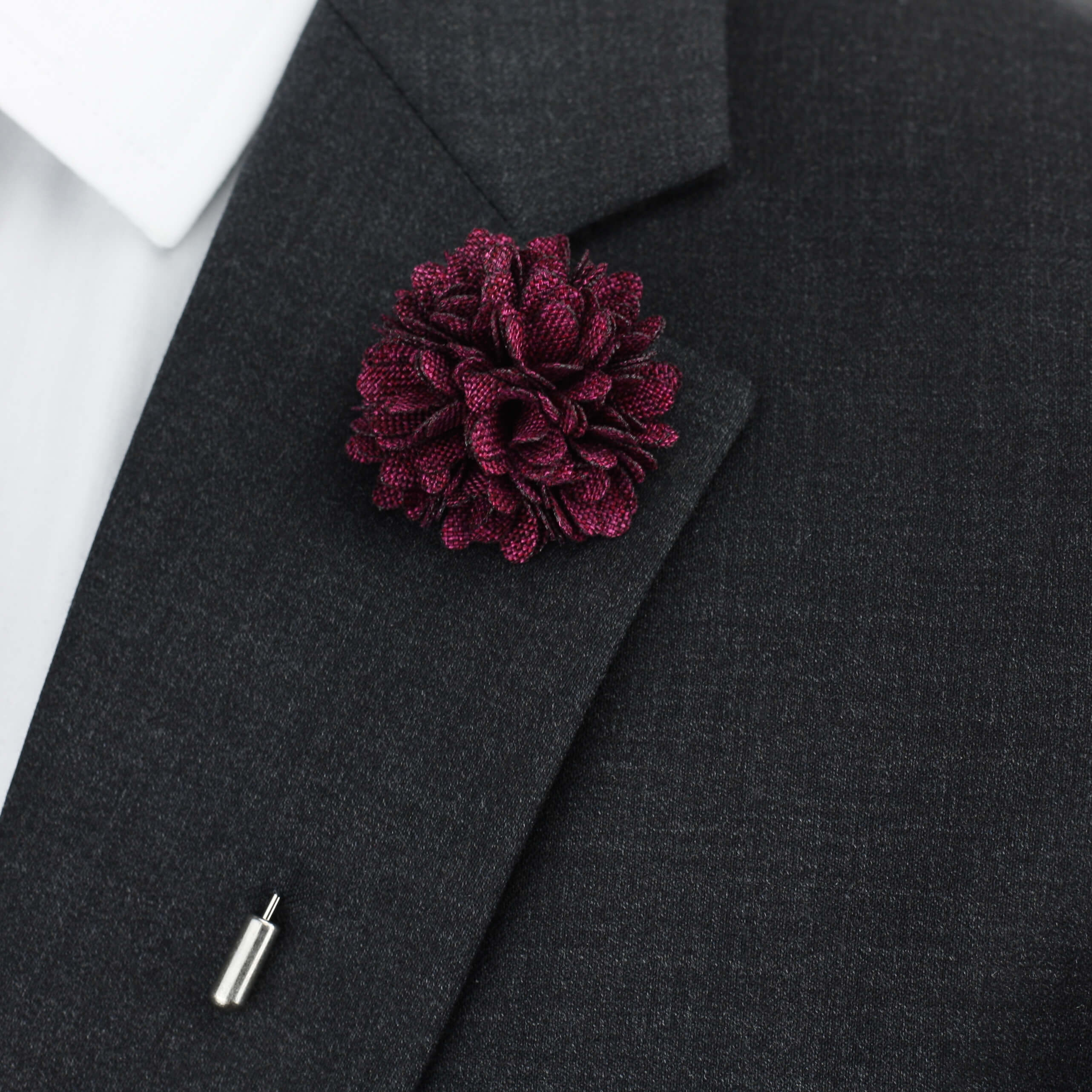 Flower Bunch Lapel Pin, Purple Rain