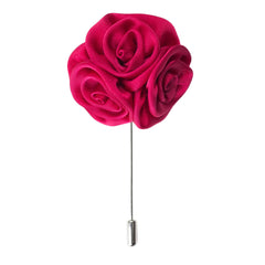 silk lapel pin flower, silk button hole flower