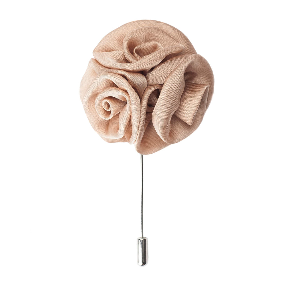 Triple Rose Lapel Pin, Sand