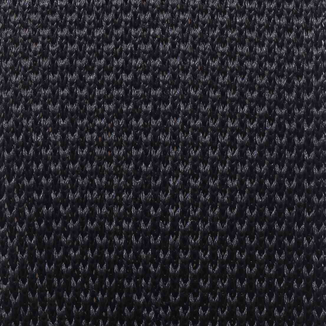 Black Knitted Silk Tie