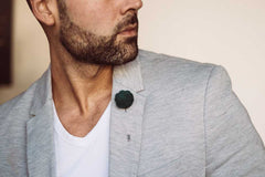 Felt Rose Lapel Pin, Dark Green