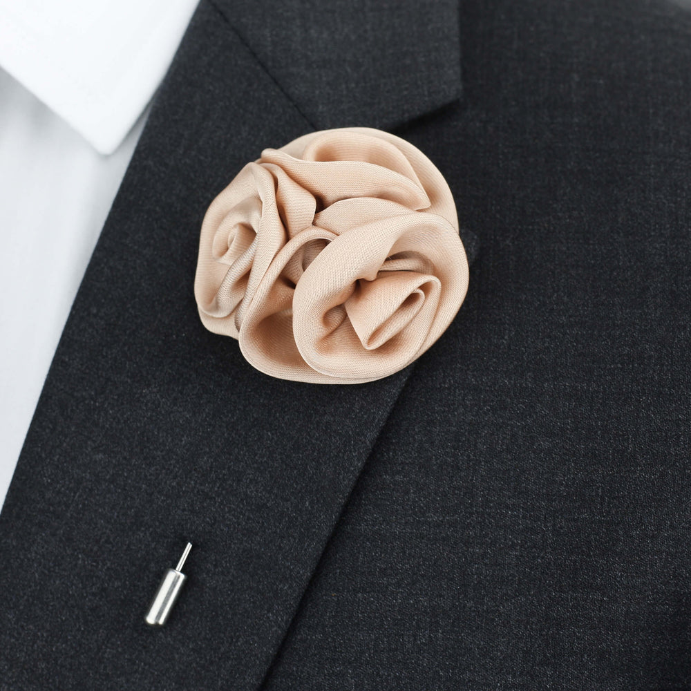 Triple Rose Lapel Pin, Sand