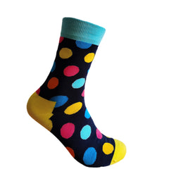 3-Pack Multicoloured Polka Dot Socks - British D'sire