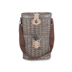 2 Bottle Willow Insulated Bottle Carrier - Cool Baskets - British D'sire