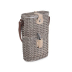 2 Bottle Willow Insulated Bottle Carrier - Cool Baskets - British D'sire