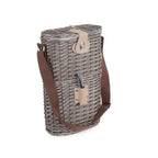 2 Bottle Willow Insulated Bottle Carrier - Cool Baskets - British D'sire