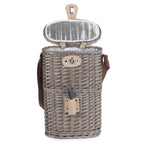 2 Bottle Willow Insulated Bottle Carrier - Cool Baskets - British D'sire