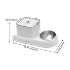 2 - in - 1 Pet Feeder, Grey - Pet Feeder - British D'sire